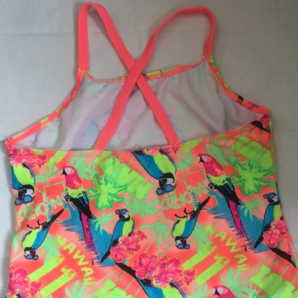 Girl's OP 2-piece Tankini-Hawaii Pink Sz XL - Picture 3 of 3